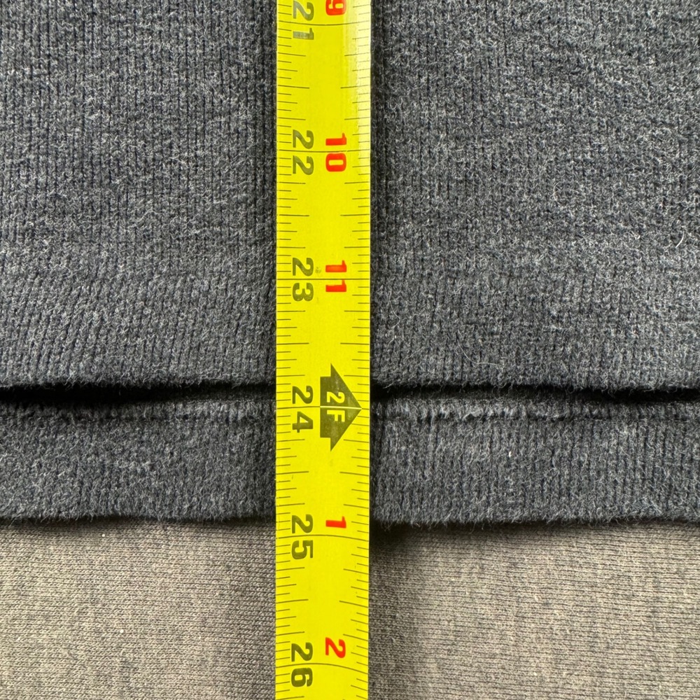 Polo Ralph Lauren Mens Quarter Zip Pullover Sweater Charcoal Gray Cotton Large - Picture 6 of 10